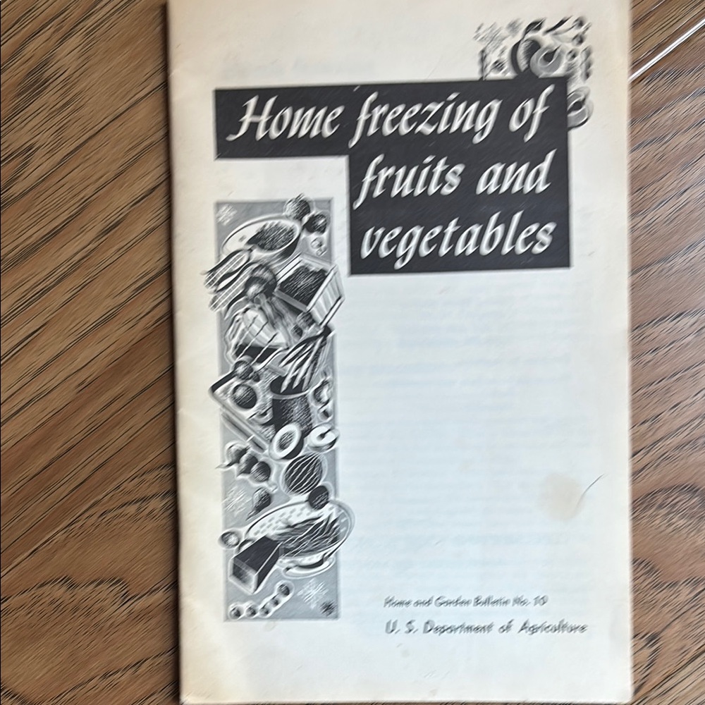 Home Freezing of Fruits and Vegetables Guide